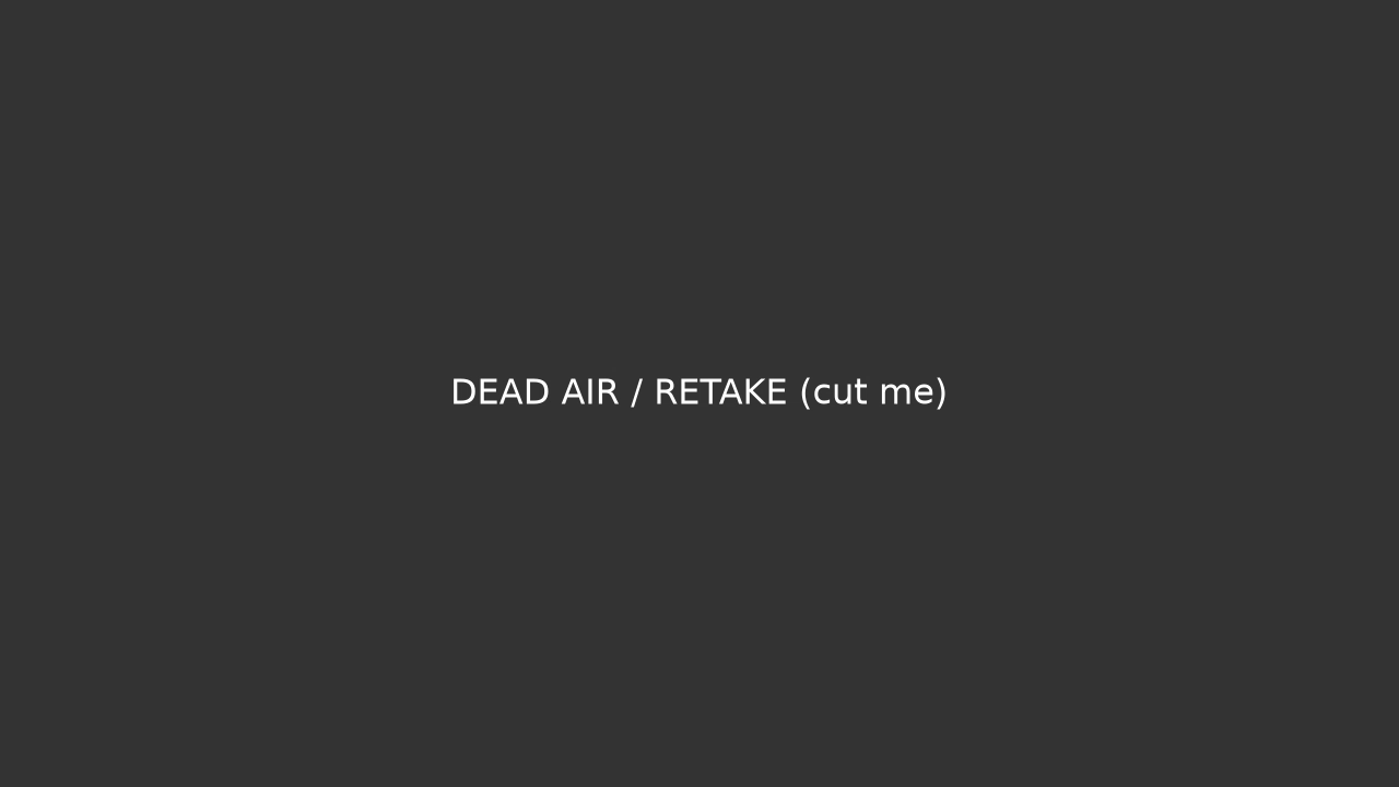 Extracted frame at about 12.0 seconds from mid-GOP merged MP4 showing uniform gray dead-air